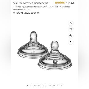 Tommee Tippee Closer to Nature Slow Flow Size 1
